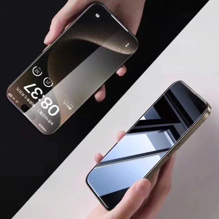 [ 360°] Kính Cường Lực WIWU iPrivacy Chống Nhìn Trộm 4 Chiều Khung Trợ Dán Lấy Bụi iPhone 16 Pro Max / 15 Plus/ 14/13/12 1