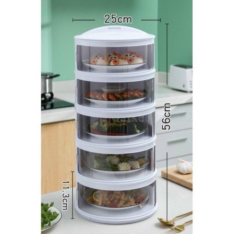  Lồng bàn 5 tầng thông minh bảo quản thức ăn 