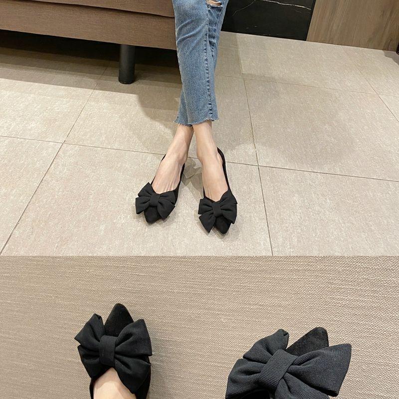 Product Introduction of Giày Cao Gót Gommino, Đế Mềm, Mũi Nhọn, Cắt Nông, Đế Bằng, Màu Đen, Ngoại Cỡ 41-43, Dành Cho Nữ, Phong Cách Mới, Thích Hợp Cho Mùa Lò Xo, Được Đánh Giá Cao Với Hơn 99% Người Dùng, Năm 2024, 13