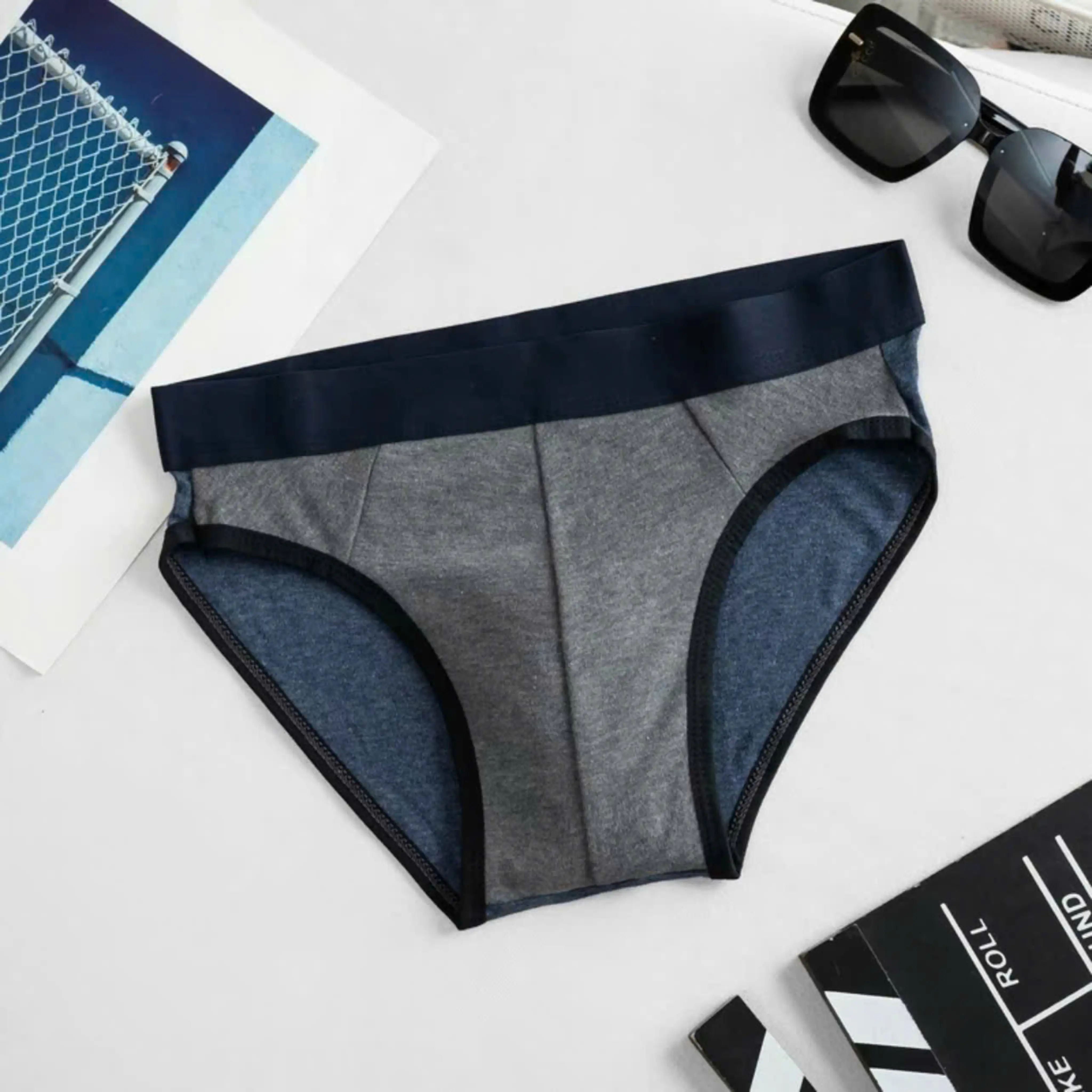 Combo 10 quần sịp tam giác nam co giãn 4 chiều mềm mịn - Quần Boxer thể thao nam - Sport - Thun Menswear C1