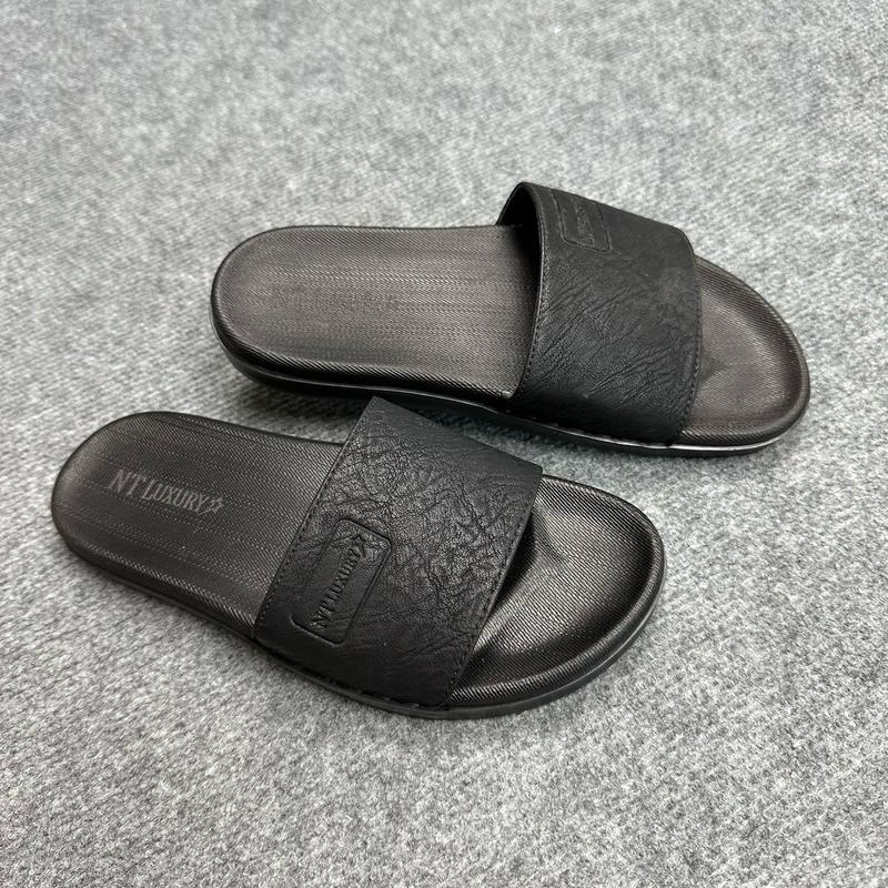 Dép da nam khâu quai đế bằng chống trơn trượt DéP Slipper dépcao dép  đế cao 2