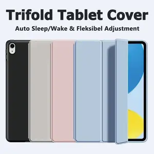 Smart Case For Huawei Matepad SE11/11/Air11.5/11.5/11.5S/T10S/T10/SE 10.4/12X/Air 12 Trifold Flip Magnet Case Auto Sleep And Wake
