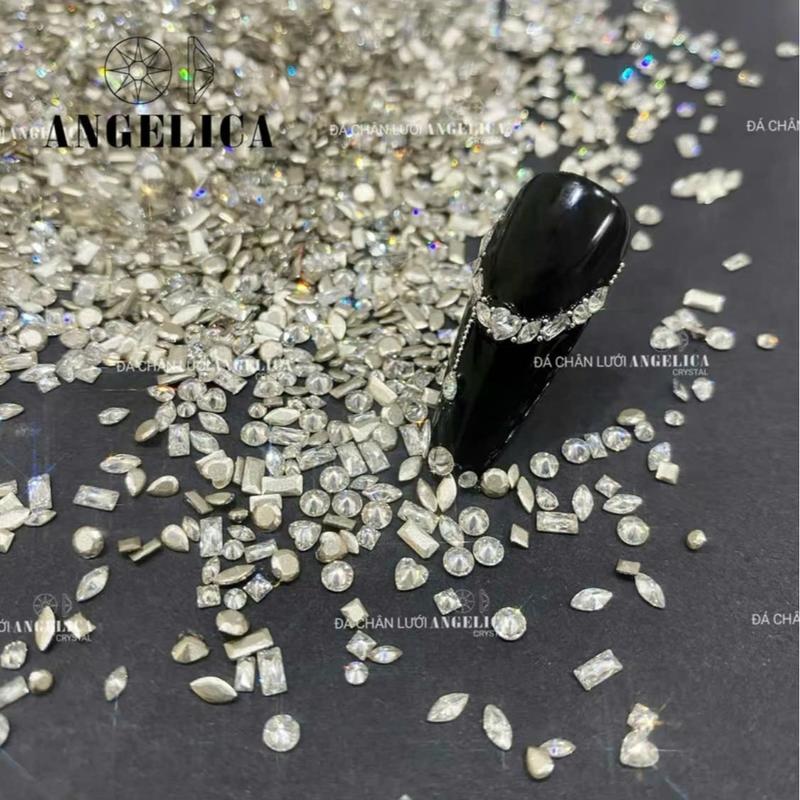  Sét đá khối chân bằng super mini siêu nhỏ đính nail trang trí móng tay   khoảng 100 viên   Nail MiChi 
