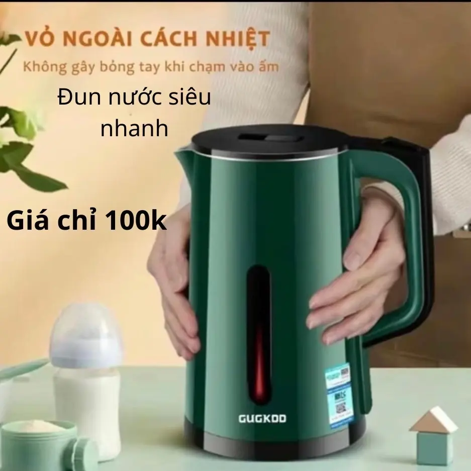 Ấm đun nước siêu tốc xông xuất cao tự ngắt 2.5L công xuất 1500W Ấm Siêu Tốc