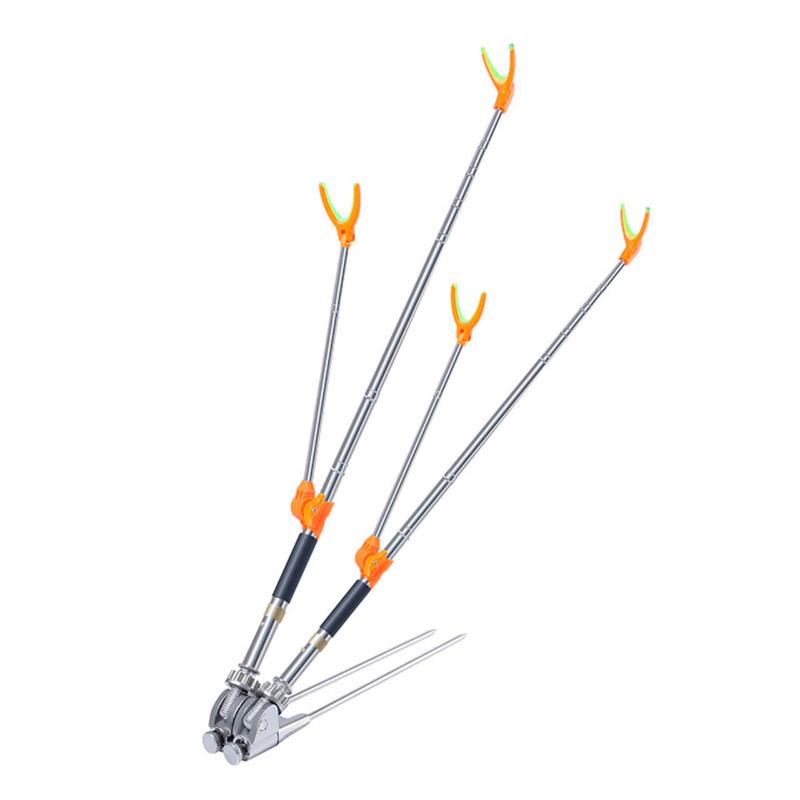  Gác cần đôi cắm đất inox 2m4 gác cần câu đài Bắt Cá Đi Câu Fishing Câu Cá 