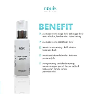 Nouis Skin Brightening Facial Wash Vit C Sabun Cuci Muka Perawatan 100ml Mencerahkan & Melembapkan Kulit