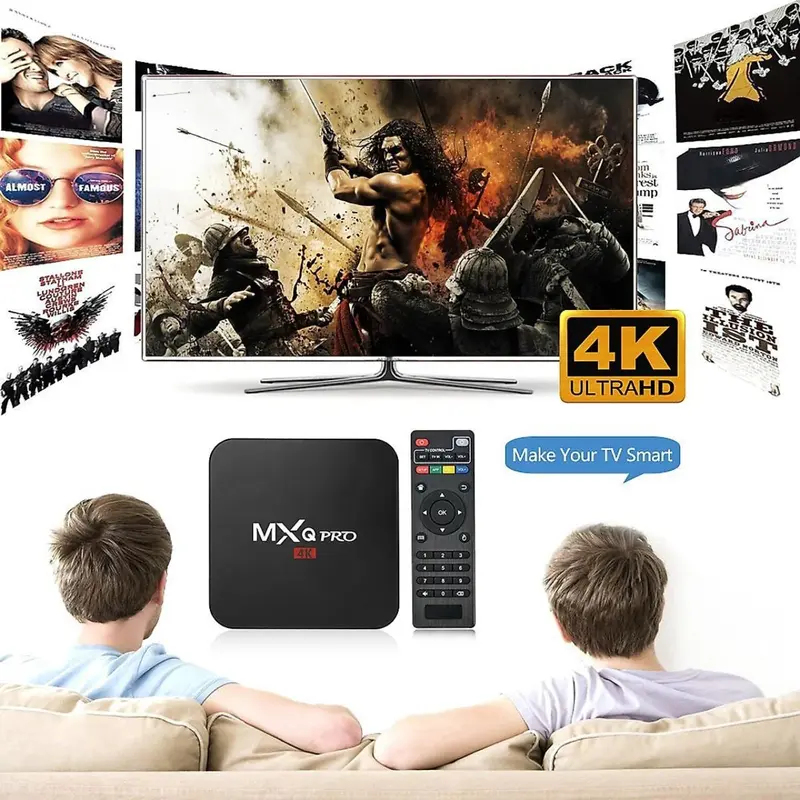 Androi TV Box MXQ 4K Pro /TX3 Mini 2G+16G Chipset xịn Tích hợp FPT Play - Biến TV thường thành Smart TV Màn Hình 3