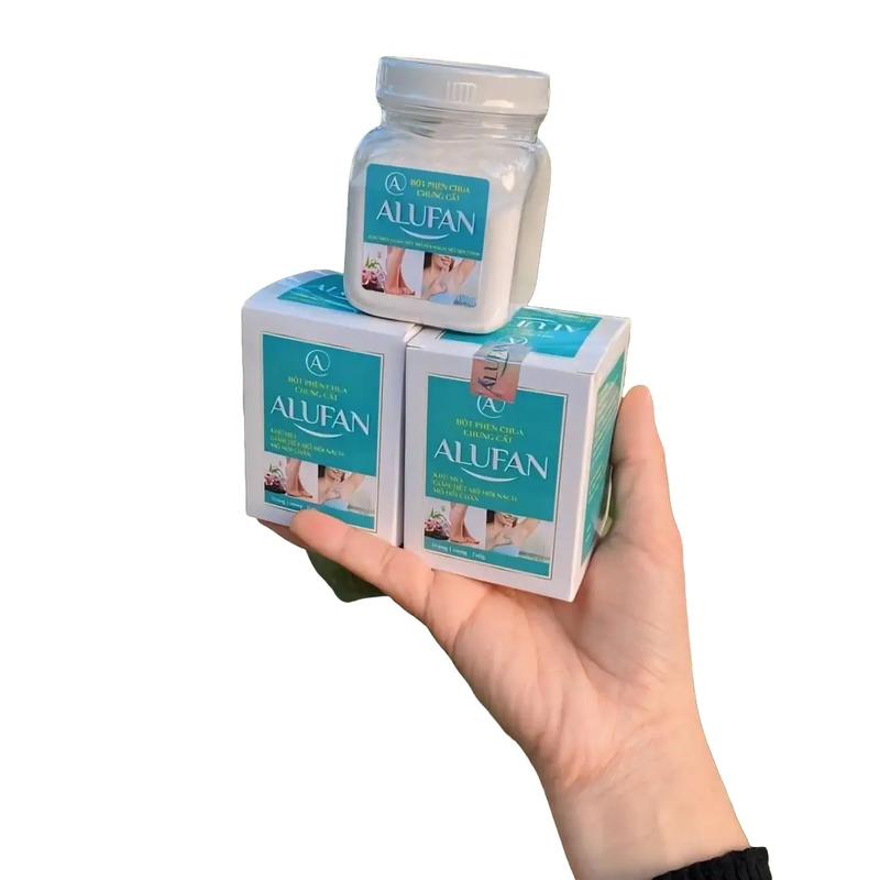  Bột Phèn Chua Chưng Cất ALUFAN 150gam Khử Mùi Hôi Nách Hôi Chân 