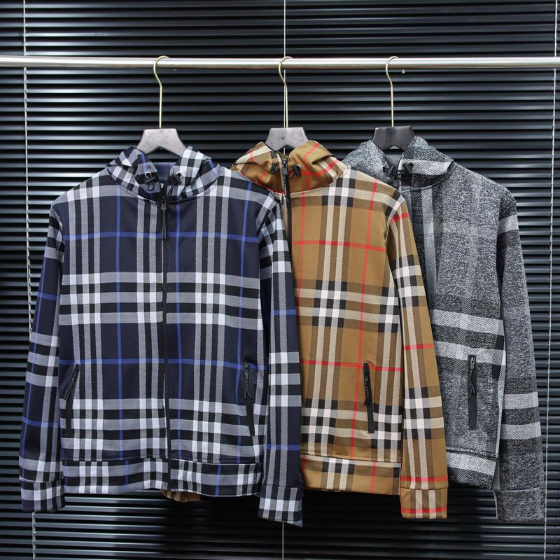 Áo khoác nam nữ kẻ sọc có nón chống nắng vải dệt phong cách thời trang mẫu mới Menswear