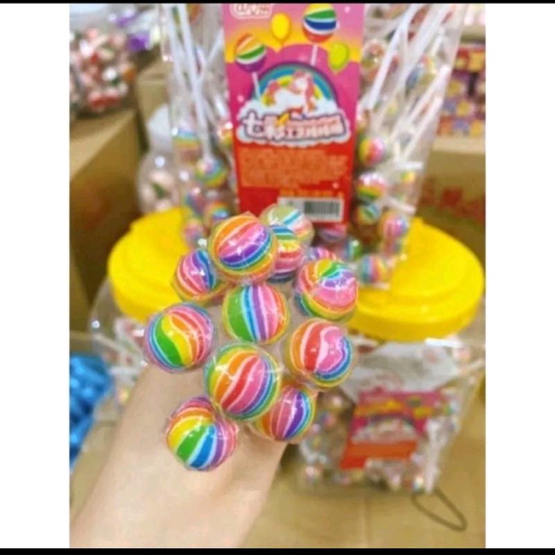1 hũ kẹo mút mini cầu vồng 200 chiếc