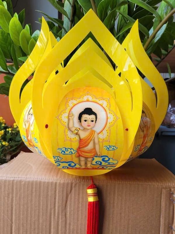Lồng Đèn Hoa Sen Nhựa Trang Trí Phật Đản Lễ hội nhiều mẫu 5