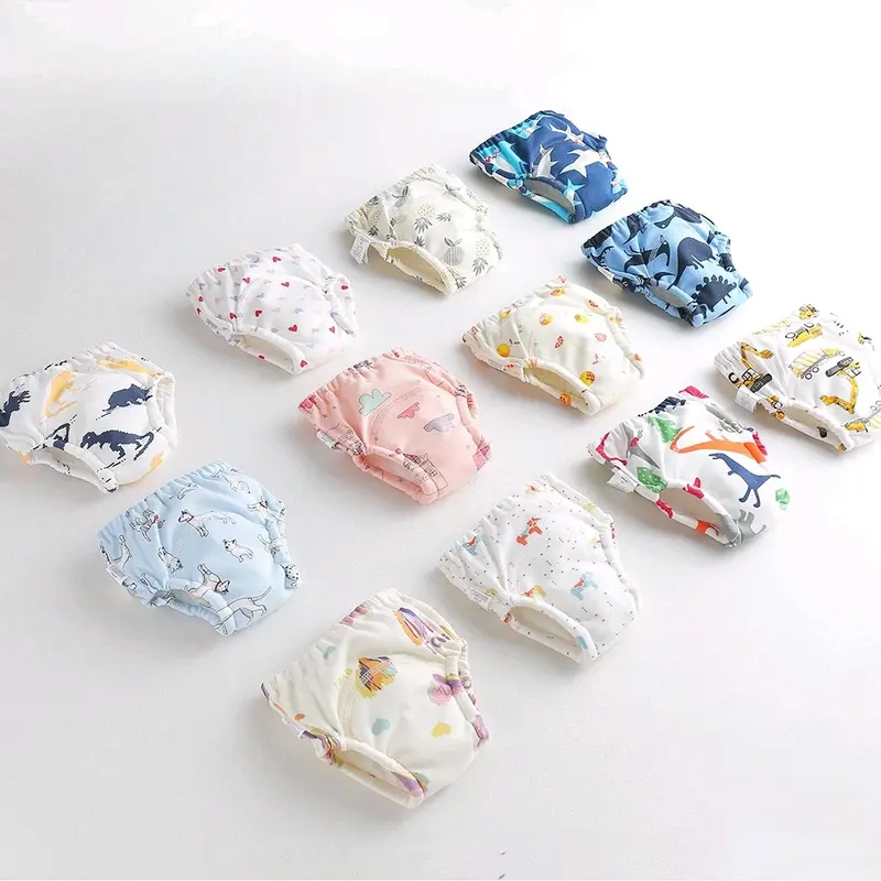 Combo 5 Quần Bỏ Bỉm/Tã Vải Cotton bim chobe giặt được 6