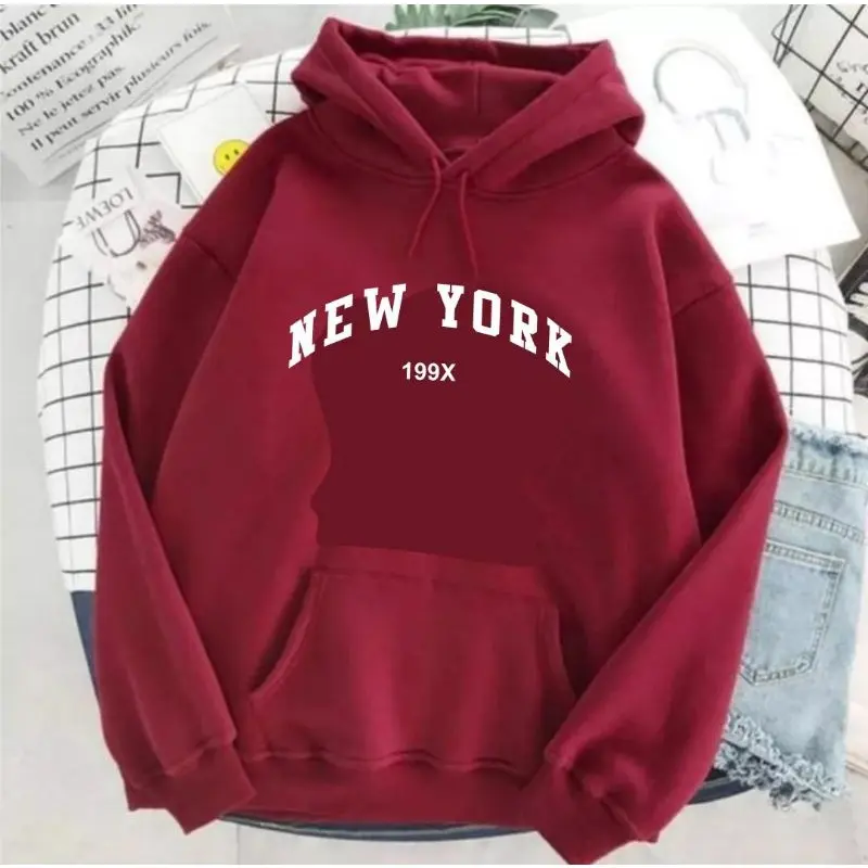 Jaket Hoodie Anak Perempuan 5- 15 Tahun NEW YORK 199X Sweater Anak Perempuan 1