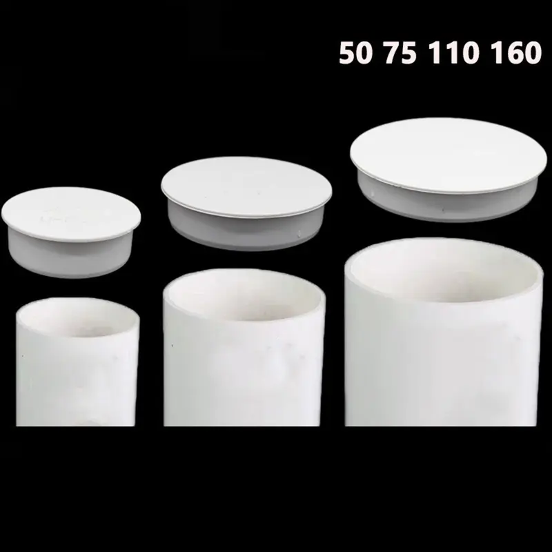 Mũ Chặn Bên Trong PVC, Độ Dày 50-160mm, Chèn Nắp Bảo Vệ Ống Thoát Nước 2