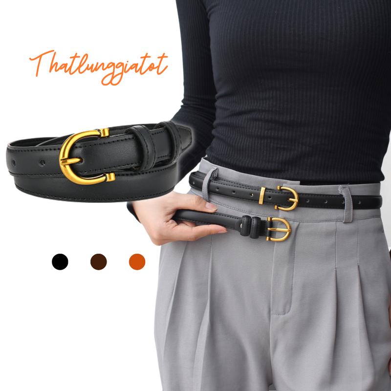 Thắt lưng nữ Ulzzang mặt màu đồng bản nhỏ 1.8cm TL091 - Thắt Lưng Giá Tốt