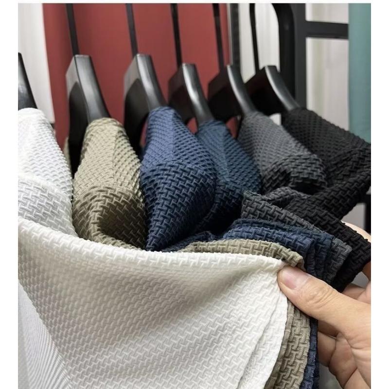 Product Introduction of M-8XL Korean Fashion Ice Silk T Shirt Men Plus Size Top Basic Casual Loose Short Sleeve Oversized Tee 7
