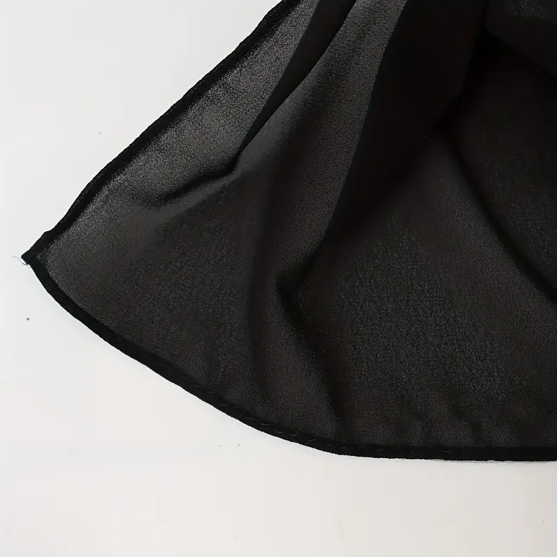 Black Chiffon Saudi Niqab Thin Breathable Face Veil Middle East Ladies Simple Sunscreen Face Cover 5