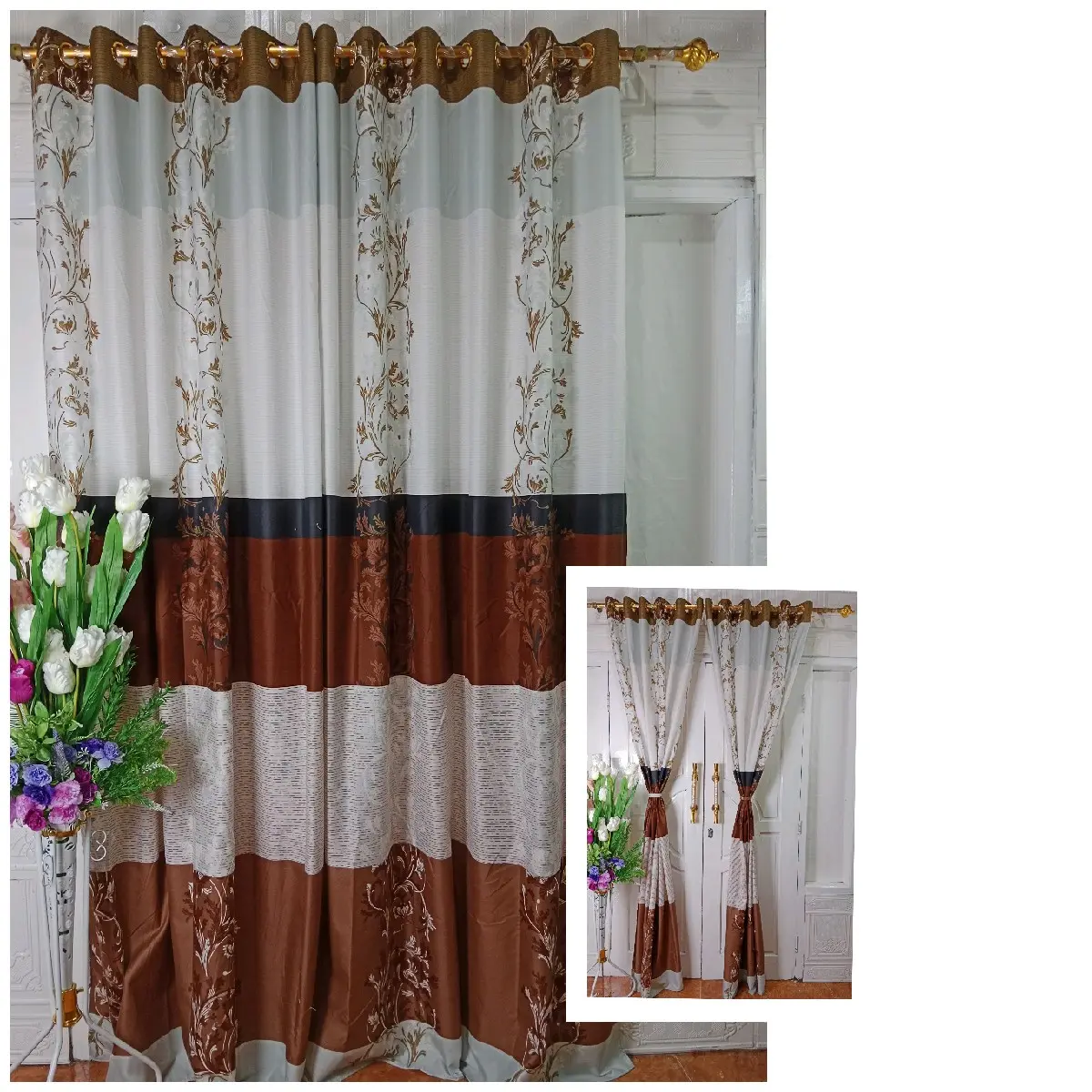 GORDEN RING 12 UK. 122×225, MOTIF COKLAT ULIR