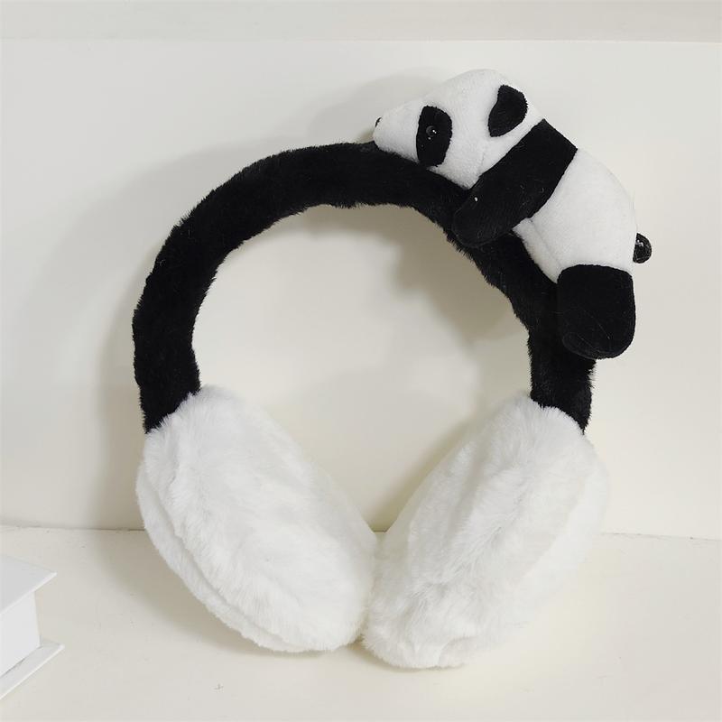 Product Introduction of Plush Hairband Cartoon Panda Claw Clip Updos Hair Clip Girl Kids Ponytail Holder 13MC 11