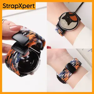 [Tali Jam] 22/20mm Nylon Strap for Samsung Galaxy Watch 7/FE/6/5/4 40 44mm/ Classic 42 46mm/43 47mm/Active 2/Gear S3 Magnetic Metal Buckle Nylon Tali Jam Tangan Pengganti Strap For Huawei Watch GT 2 3 4 5, Amazfit GTS GTR Xiaomi Smartwatch Accessories