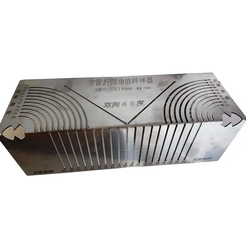 Công cụ vẽ, Ống vuông đa chức năng, Góc tròn, Thước vẽ nhiều chức năng 8
