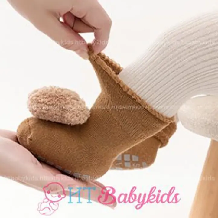 Vớ Tất Gấu Dày Hình Thú Mềm Mại Cho Bé - HÀNG LOẠI 1 5