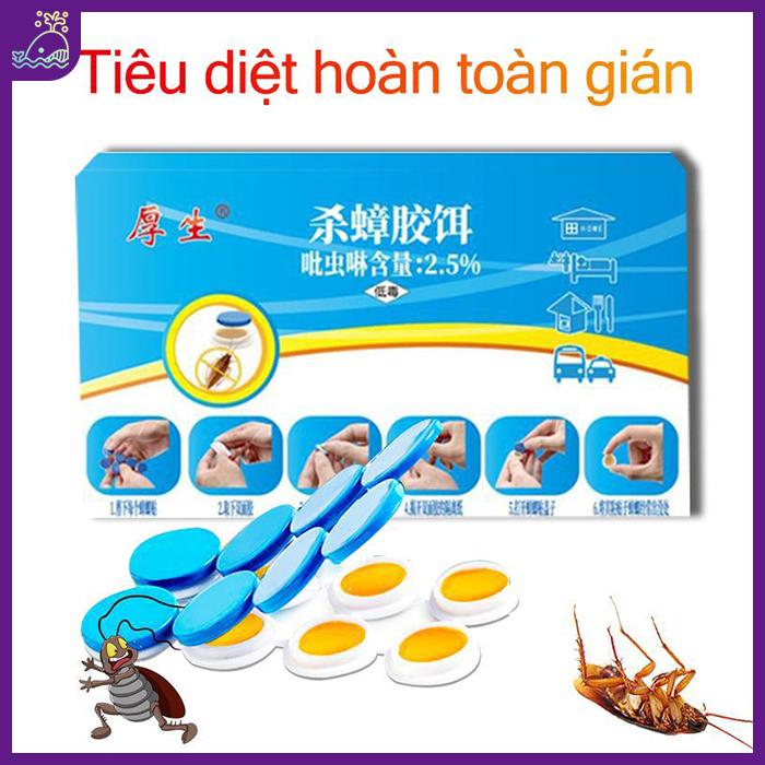 Viên diệt gián sinh học AMB hộp 8 viên, hiệu quả , an toàn cho người và vật nuôi. Nhang đồ vệ sinh nhà cửa vien diet gian