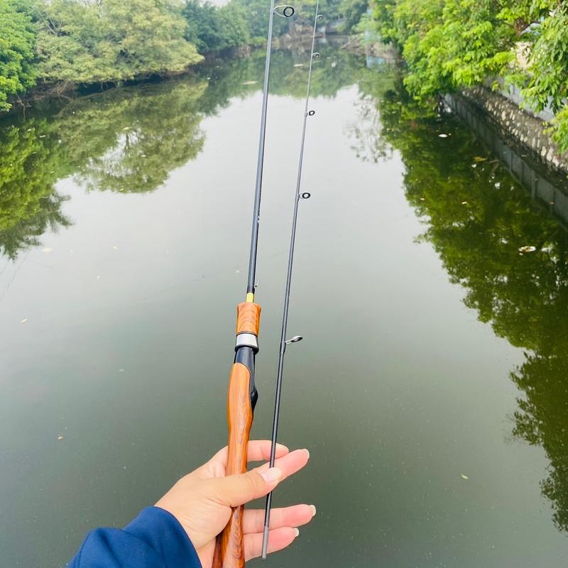 Cần lure UL cán gia gỗ lure suối mương size 1m65-1m8-1m98 Đi Câu Fishing Câu Lure Câu Cá Mồi