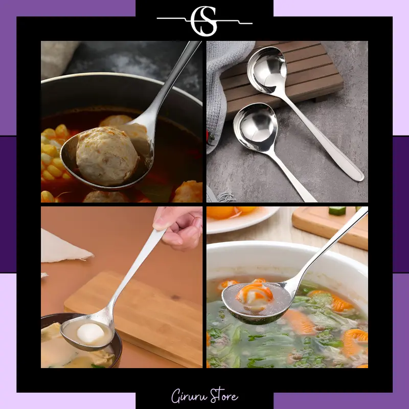 Sendok Sup Sayur / Centong Kuah / Soup Spoon Long / Centong Sayur Stainless 5