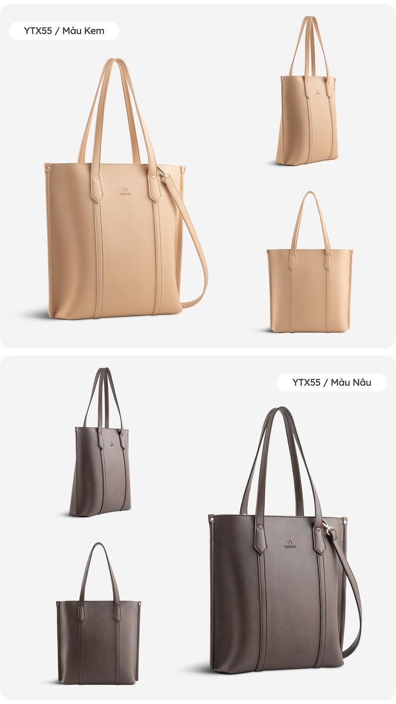 Product Introduction of Túi Yuumy (Thời trang nữ công sở dáng đứng - Túi xách da Bergen YTX55) 4
