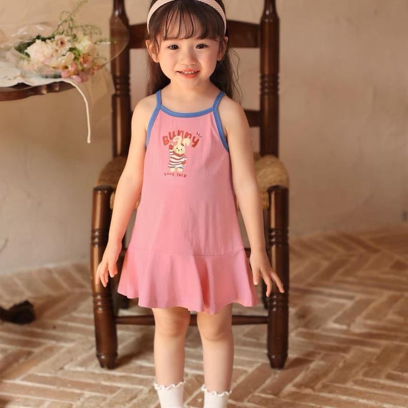 Váy bé gái KAS145 2 dây 8-22kg chất cotton mềm thấm hút mồ hôi có 3 màu 2