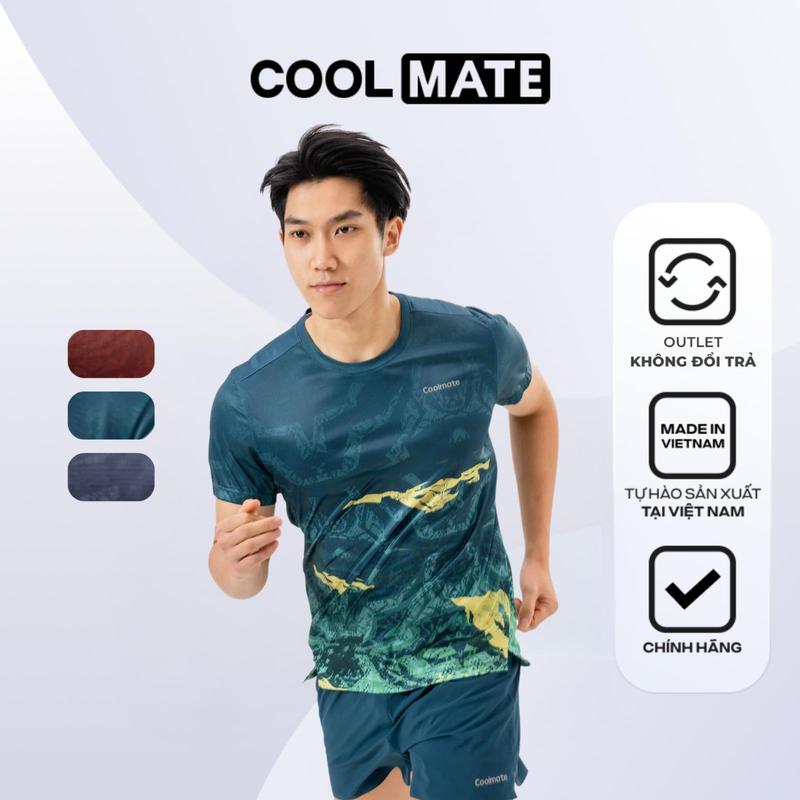 [Outlet Không đổi trả] Áo Thun Nam Chạy Bộ Graphic Jungle Mỏng nhẹ - Coolmate