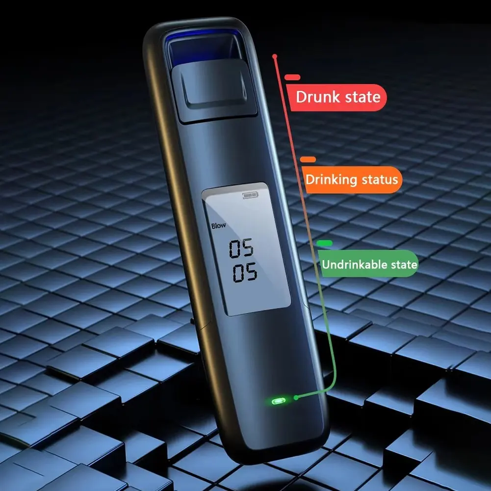 Digital Alcohol Breath Tester Non-Contact With Digital LED Display Screen