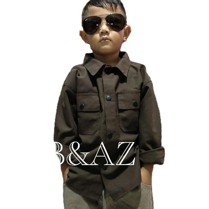 kemeja anak semi parka anak Hitam fashion 5