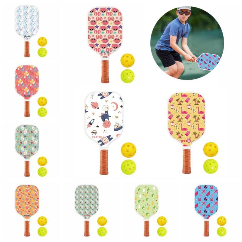Product Introduction of New Lightweight Pickleball Paddle Honeycomb Core Professional Kid Racquet Set Colorful Fiber Glass Sports Accessories Gifts for Children 13