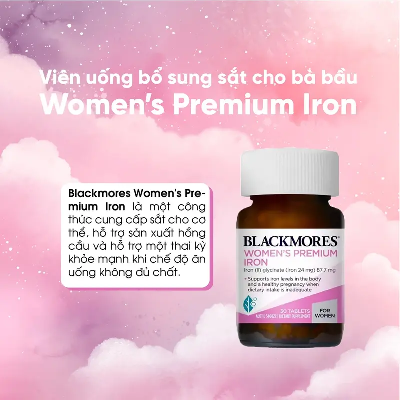 Mid Pharma | Viên uống bổ sung sắt Blackmores cho bà bầu của Úc Blackmores Iron 30 viên 5
