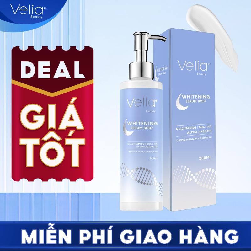 [ #06 DEAL GIÁ TỐT ] - Kem Dưỡng Trắng Da Toàn Thân Whitening Serum Body Velia Nữ 0