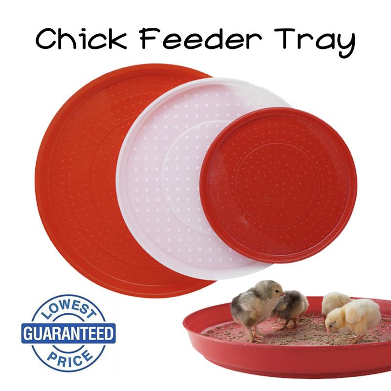 30/40CM Small Chicken Feed Plate Feeder, Round Chick Feeder Farm ...