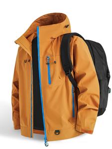 新作 アウトドア カップル用 登山ジャケット 春秋用 防風防水 通気性 スタイリッシュなシンプルジャケット
