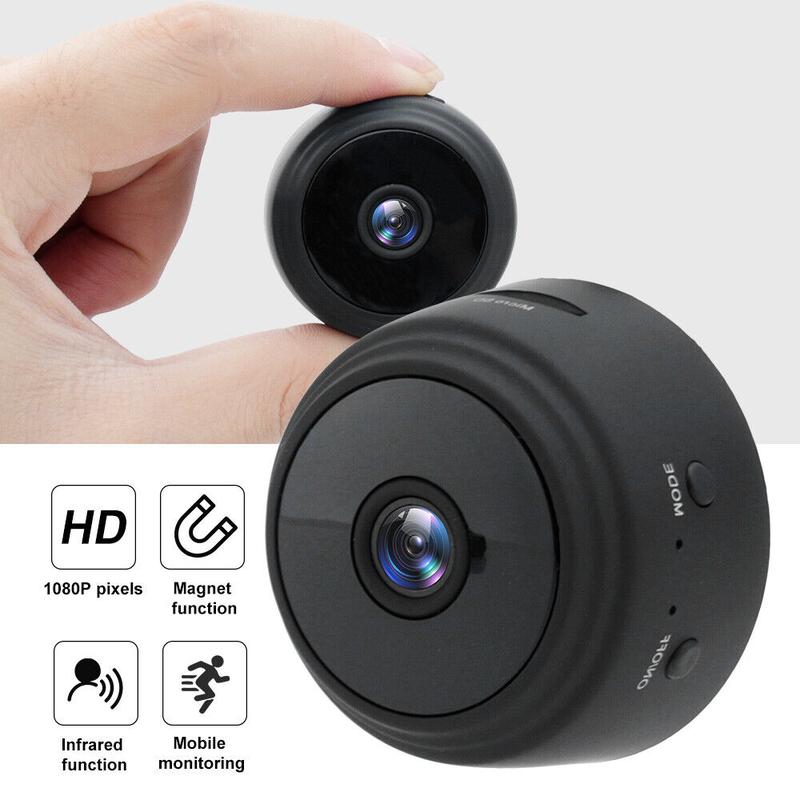 1080P HD WiFi Wireless Mini IP Camera Home Security Night Vision Cam CCTV DVR +32GB Adjustable Button 0