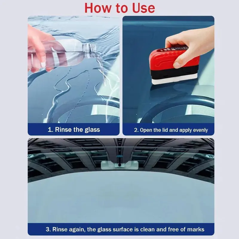 Car Windshield Cleaning Tool, Multifunctional Car Windshield Cleaning Tool with Reusable Foam Sprayer, Car Glass Cleaning Tool 5