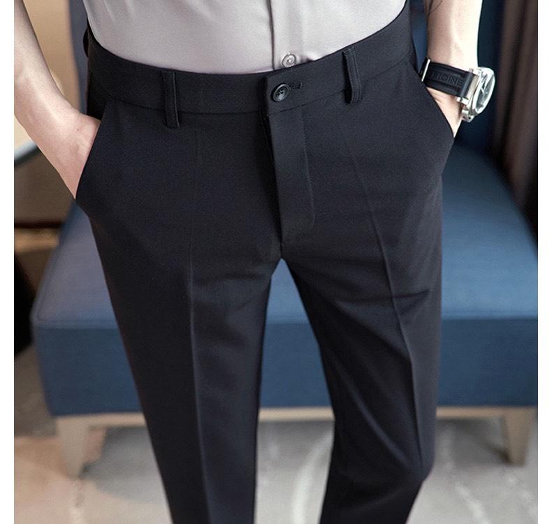 [CÓ BIG SIZE ] QUẦN TÂY NAM PHOM HÀN ÔM BODY TÔN DÁNG ĐẸP VẢI MỀM MỊN CO GIÃN TỐT GIÁ RẺ ỐNG CÔN NHỎ Menswear Pants Ong Màu Đen Z1