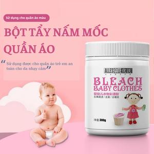 Bột Tẩy Mốc Quần Áo Trắng- An Toàn Cho Em Bé Tẩy Vết Ố Vàng Quần Áo Đa Năng Hương Thơm Dịu Nhẹ Cho Bé