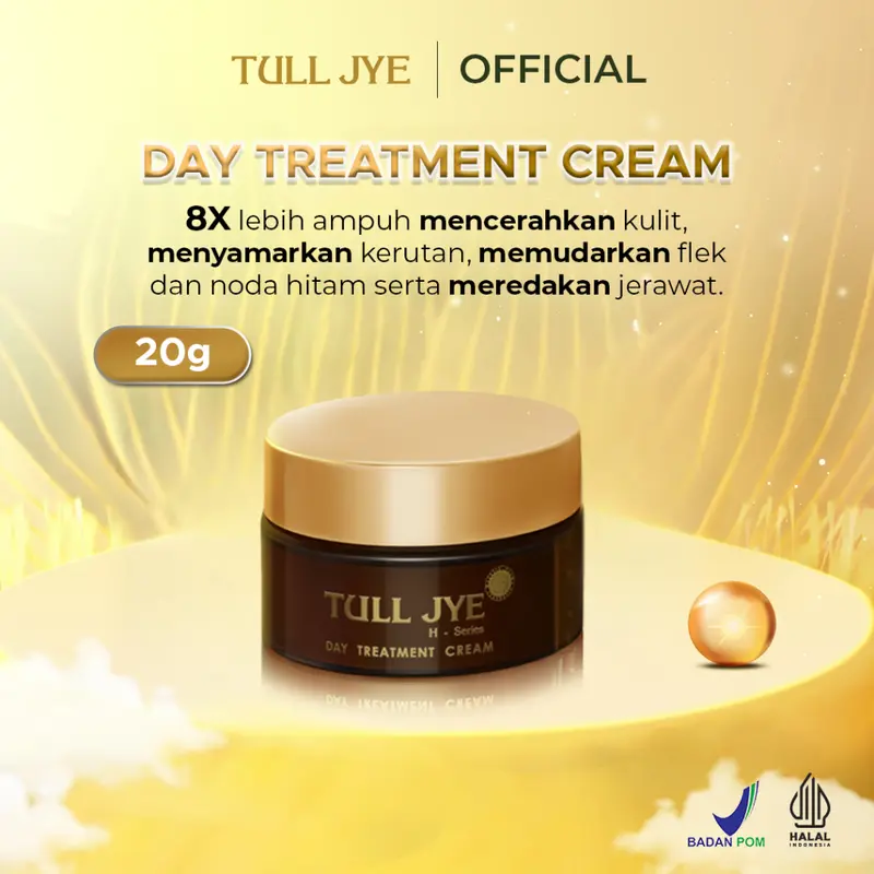 Tull Jye H Series Day Cream 20gram / Tull Jye H Series Night Cream 20gram Kulit Wajah Cerah dan Awet Muda Setiap Hari - For All Skin Type 8