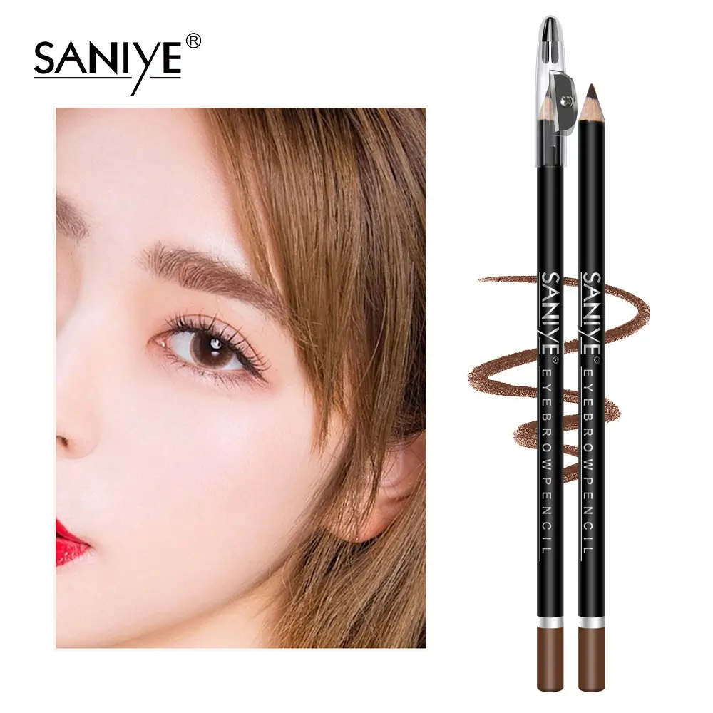 Eyebrow Pencil waterproof Pensil alis - dengan serutan [BPOM]-SANIYE