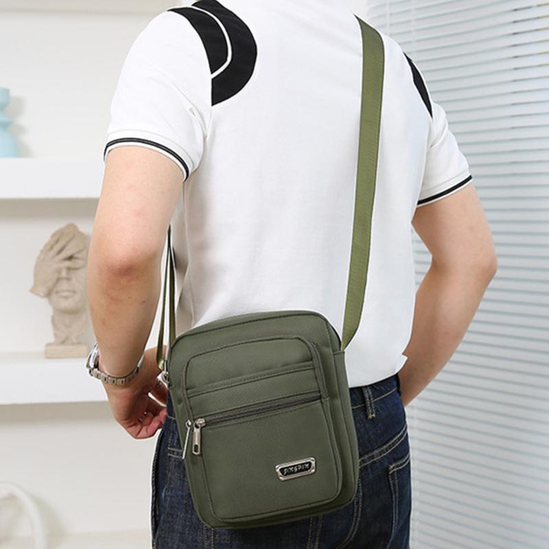 Product Introduction of Fashion Sports Bag Nylon Men's Large Capacity Multi Pocket Casual Shoulder Bag  Outdoor Color Multi Functional Crossbody Bag 15
