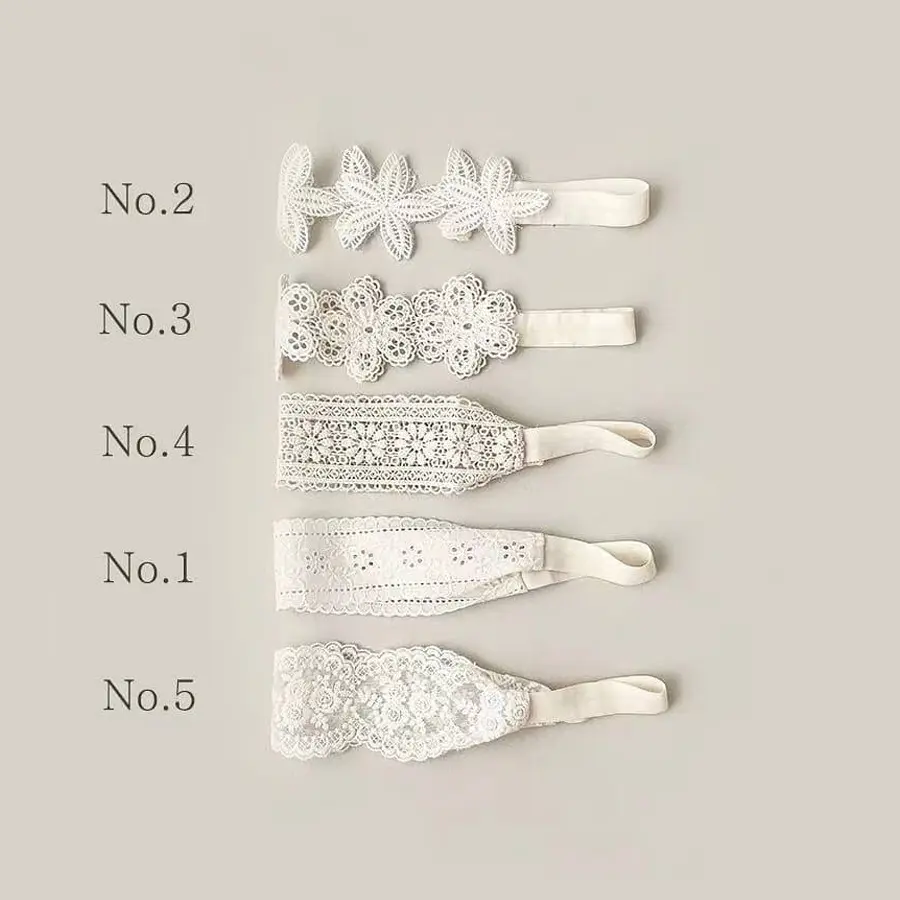 Korean baby girl princess white lace headdress children&#39;s flower headband 0-3 years old baby accessories spring and summer