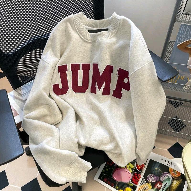 Áo SWT Jump nỉ tàu  siêu đẹp dành cho nữ Top Women Cổ Tròn Hoodie áo 0