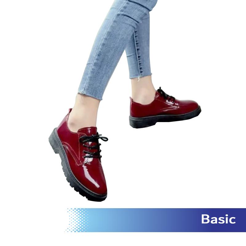 Pacxie Sepatu docmart wanita /sepatu wanita docmart basic/ sepatu loafers wanita terlaris bisa bayar ditempat 1