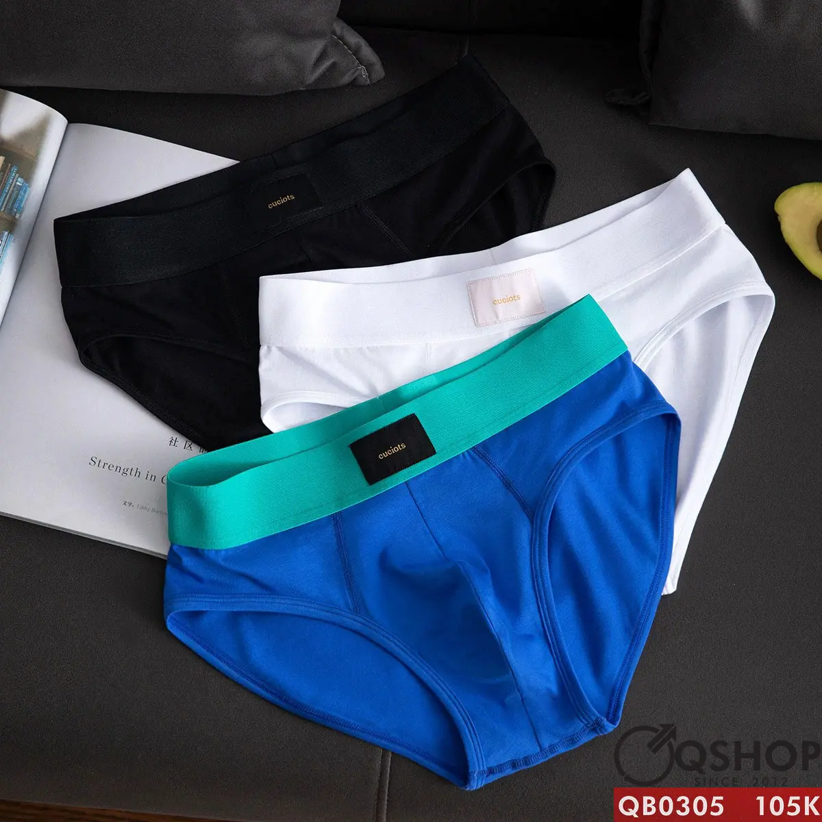 Tổng hợp combo 3 màu Quần lót nam tam giác thun cotton cao cấp mềm mát  đơn giản sang trọng QSHOP